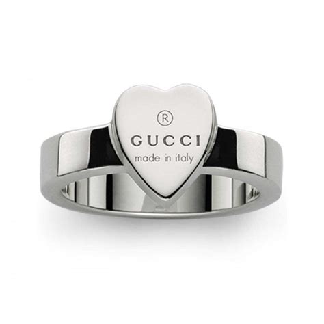 heart ring with gucci trademark gold|gucci heart and cross ring.